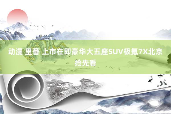 动漫 里番 上市在即豪华大五座SUV极氪7X北京抢先看