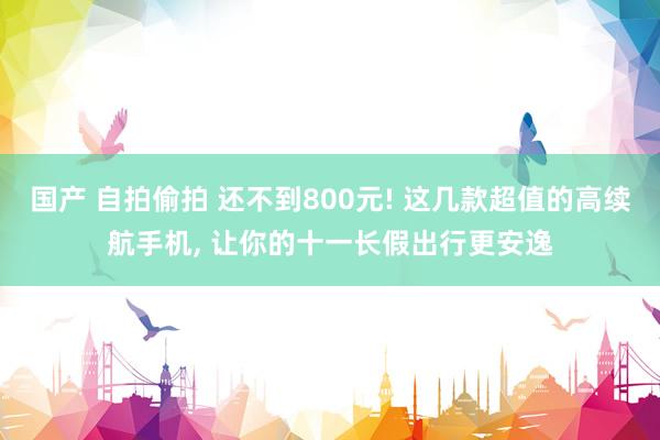 国产 自拍偷拍 还不到800元! 这几款超值的高续航手机， 让你的十一长假出行更安逸