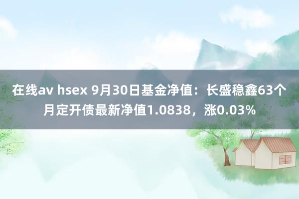 在线av hsex 9月30日基金净值：长盛稳鑫63个月定开债最新净值1.0838，涨0.03%