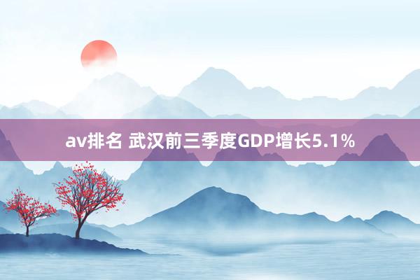 av排名 武汉前三季度GDP增长5.1%