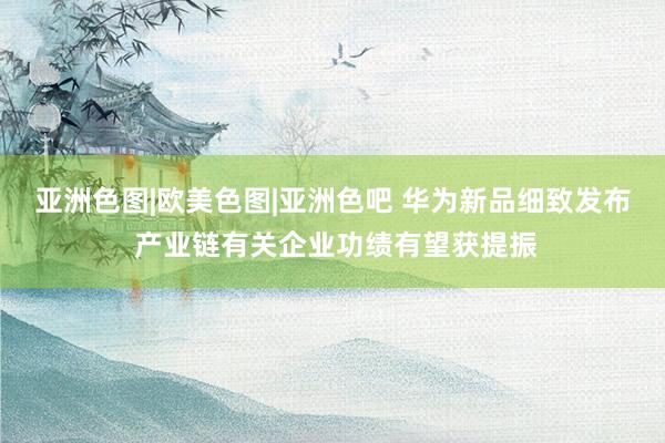 亚洲色图|欧美色图|亚洲色吧 华为新品细致发布 产业链有关企业功绩有望获提振