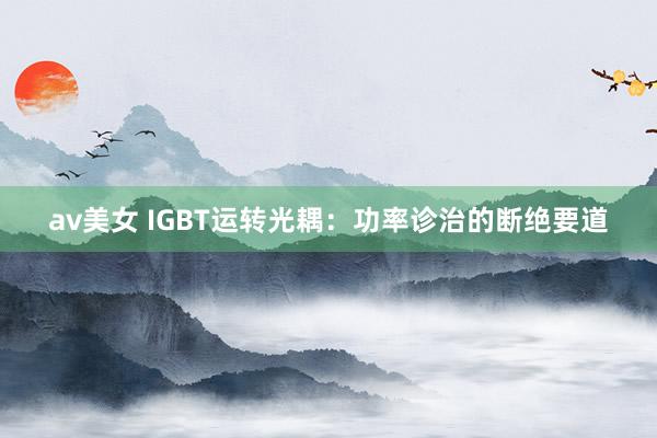 av美女 IGBT运转光耦：功率诊治的断绝要道