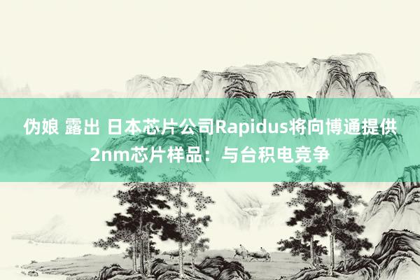 伪娘 露出 日本芯片公司Rapidus将向博通提供2nm芯片样品：与台积电竞争